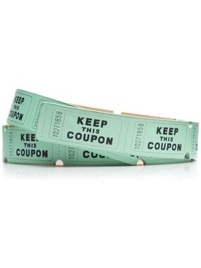 Kate Spade Flavor of the Month Admit One Ticket Belt
